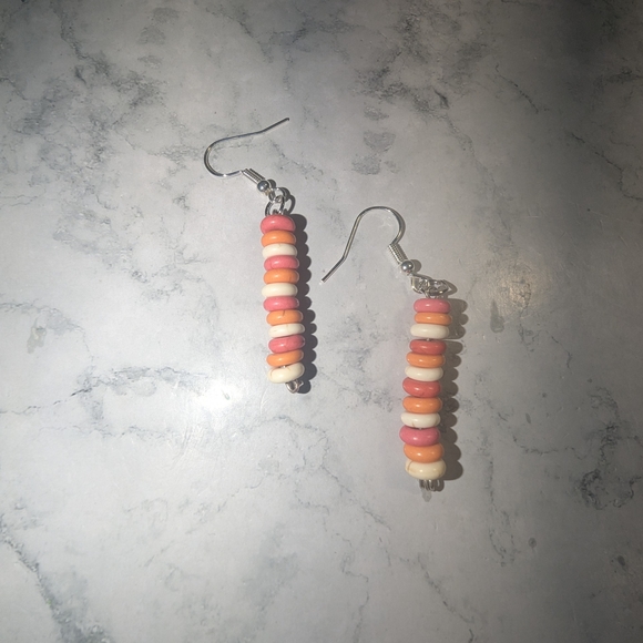 Colorful Glass Beaded Earrings - Picture 1 of 1